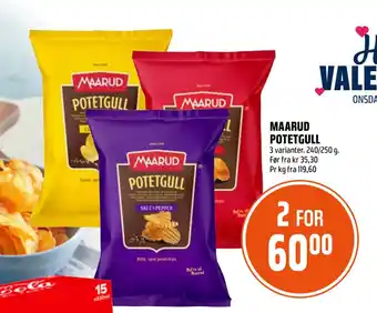 Coop Obs MAARUD POTETGULL tilbud