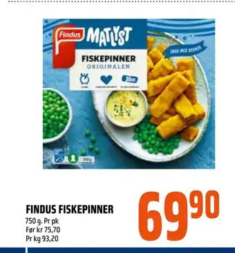 Coop Obs FINDUS FISKEPINNER tilbud