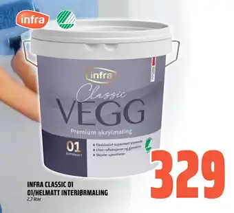 Coop Obs INFRA CLASSIC 01 01/HELMATT INTERIØRMALING tilbud