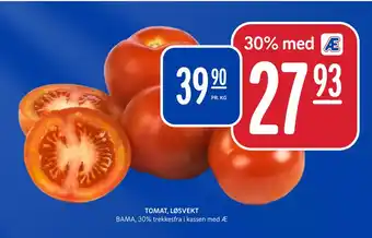 Rema 1000 TOMAT, LØSVEKT tilbud