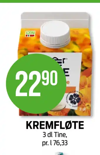 Kiwi KREMFLØTE tilbud