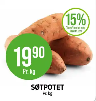 Kiwi SØTPOTET tilbud