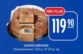 Rema 1000 SJOKOLADEKAKE tilbud