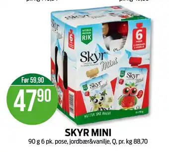 Kiwi SKYR MINI tilbud