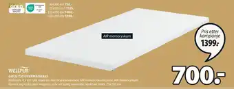 JYSK GOLD T30 OVERMADRASS tilbud