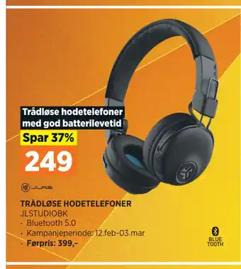 POWER TRÅDLØSE HODETELEFONER tilbud