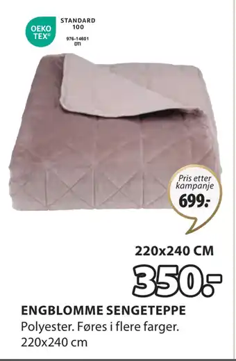 JYSK ENGBLOMME SENGETEPPE tilbud