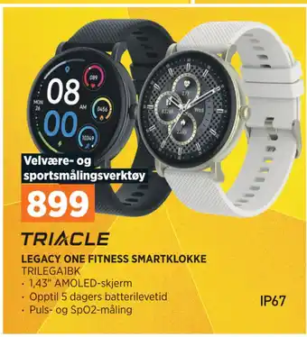 POWER LEGACY ONE FITNESS SMARTKLOKKE tilbud