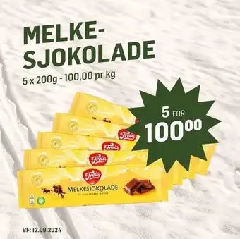 Holdbart MELKESJOKOLADE tilbud