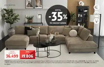 Bohus VINCENT HJØRNESOFA tilbud