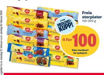 Coop Extra Freia storplater tilbud