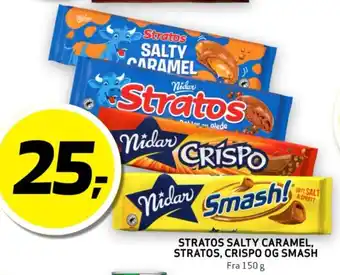 Bunnpris STRATOS SALTY CARAMEL, STRATOS, CRISPO OG SMASH tilbud