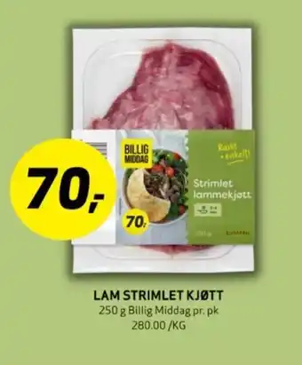 Bunnpris LAM STRIMLET KJØTT tilbud