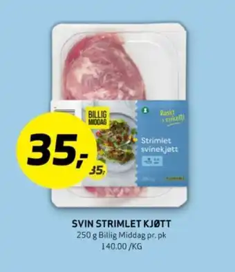 SVIN STRIMLET KJØTT