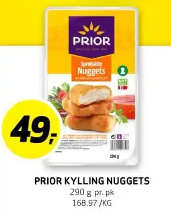 Bunnpris PRIOR KYLLING NUGGETS tilbud