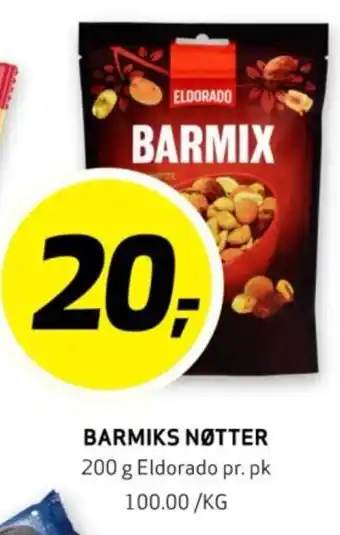 Bunnpris BARMIKS NØTTER tilbud