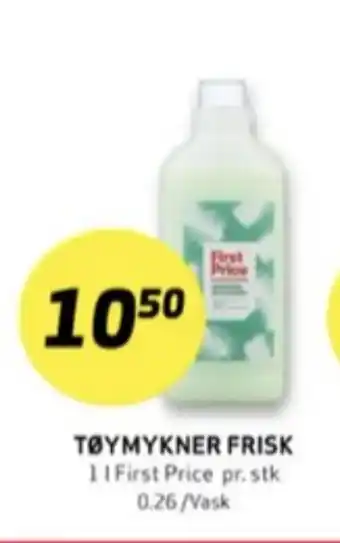 Bunnpris First price tøymykner tilbud