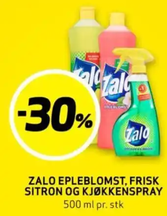 Bunnpris ZALO EPLEBLOMST, FRISK SITRON OG KJØKKENSPRAY tilbud