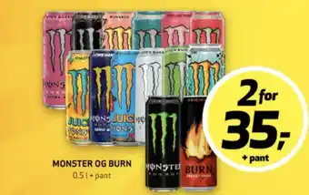 Bunnpris Monster energy energidrikk tilbud