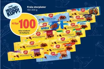 Coop Obs Melkesjokolade sjokoladeplate tilbud