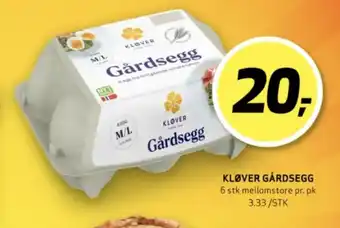 Bunnpris Kløver egg tilbud