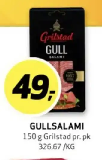 Bunnpris Grilstad salami gull tilbud
