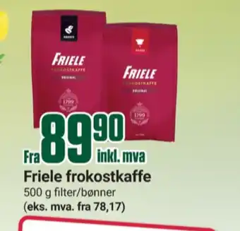 Europris Frokostkaffe original kaffe formalet tilbud