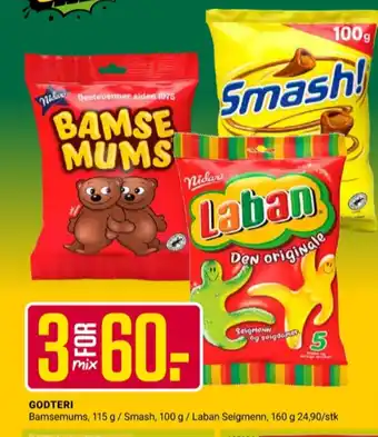 Europris Bamsemums sjokoladepose tilbud