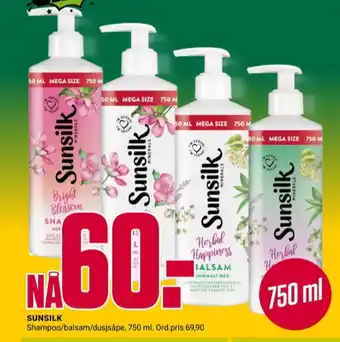 Europris Sunsilk shampoo tilbud