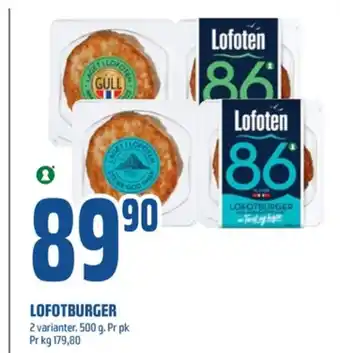 Coop Obs Lofoten fiskeburger tilbud