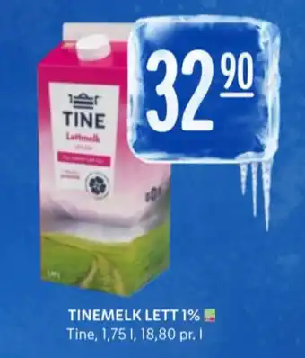 Rema 1000 Tine lettmelk 1,0% tilbud