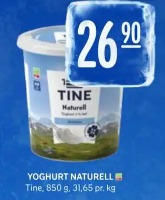Rema 1000 Tine naturell 3% yoghurt tilbud