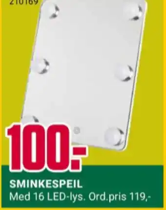 Europris Ukjent sminkespeil tilbud