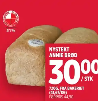 Meny Bakers brød tilbud