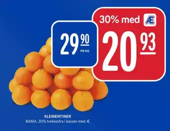 Rema 1000 Bama klementiner tilbud