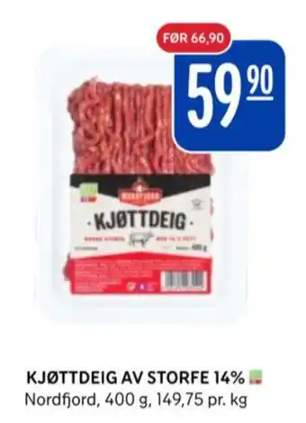 Rema 1000 Nordfjord kjøttdeig tilbud