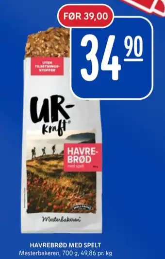 Rema 1000 Mesterbakeren urkraft havrebrød tilbud