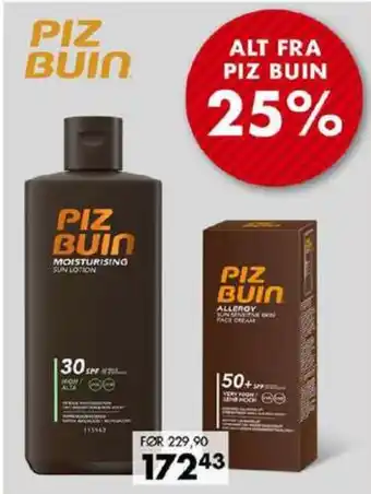 Sparkjøp Piz buin solkrem tilbud
