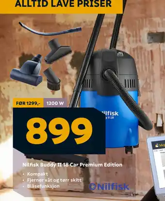 Megaflis Nilfisk Buddy II 18 Car Premium Edition tilbud