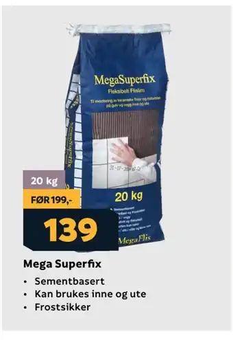 Megaflis Mega Superfix tilbud