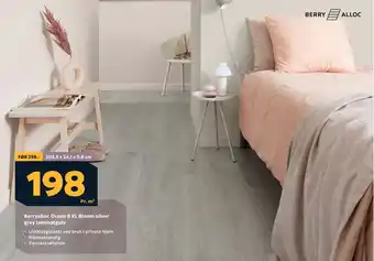 Megaflis Berryalloc Ocean 8 XL Bloom silver grey laminatgulv tilbud