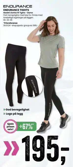 Sport Outlet ENDURANCE TIGHTS tilbud