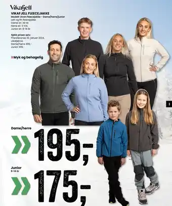 Sport Outlet VIKAFJELL FLEECEJAKKE tilbud