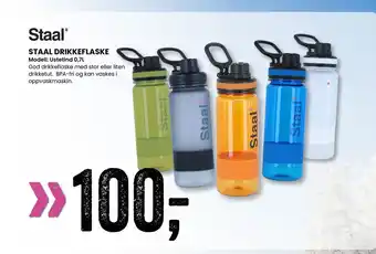 Sport Outlet STAAL DRIKKEFLASKE tilbud
