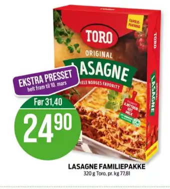 Kiwi Toro lasagne original tilbud