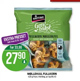 Kiwi Hatting fullkorn møllehjul tilbud