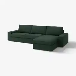 IKEA Kivik 4-seters sofa med sjeselong, Tallmyra mørk grønn tilbud