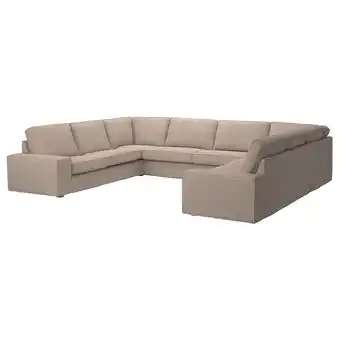 IKEA Kivik U-formet sofa, 7-seters, Tallmyra beige tilbud