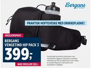 Sport 1 BERGANS VENGETIND HIP PACK 3 tilbud