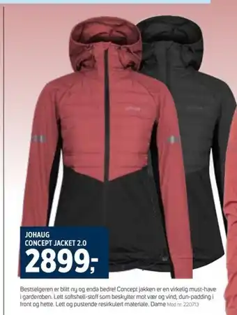 Sport 1 JOHAUG CONCEPT JACKET 2.0 tilbud